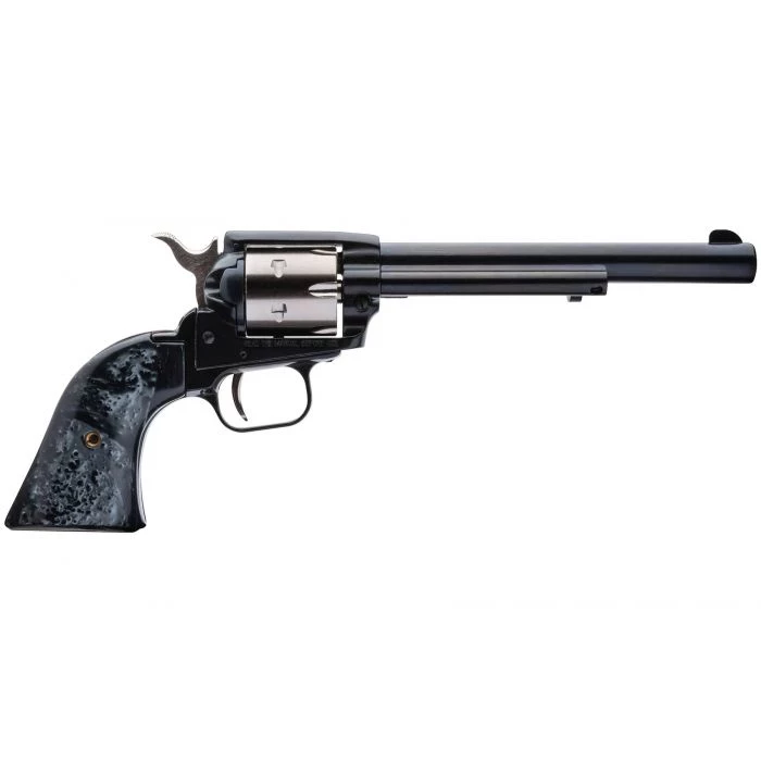 Heritage Rough Rider Revolver - Black / Nickel | .22 LR | 6.5" Barrel | 6rd | Black Pearl Grips