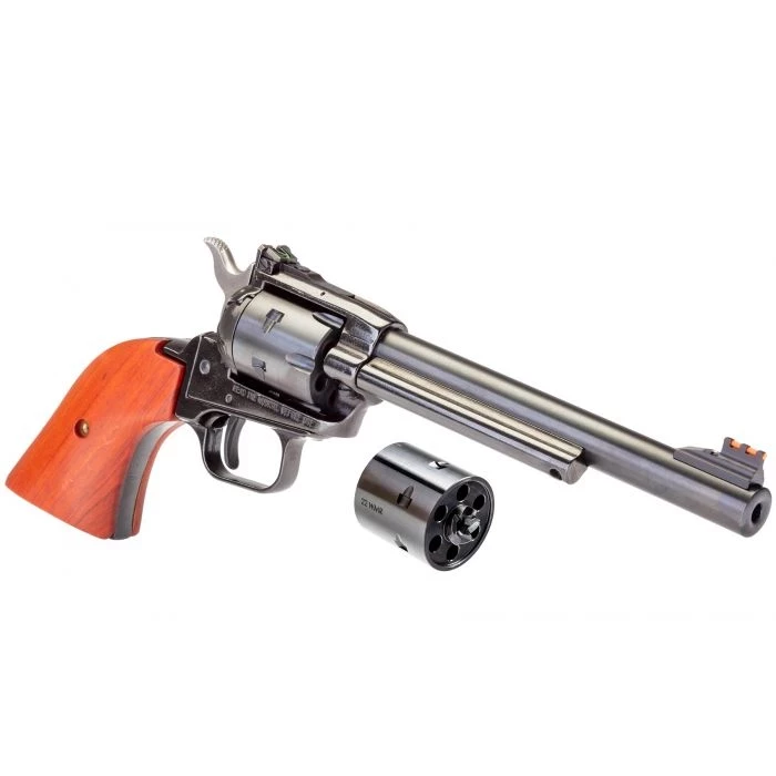 Heritage Rough Rider Revolver - Black | .22 LR / .22 WMR | 6.5" Barrel | 6rd | Cocobolo Wood Grips | Adjustable Sights