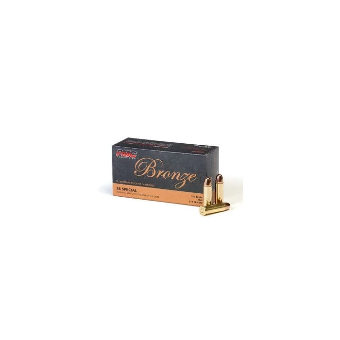 PMC Bronze .38 Super Handgun Ammo - 130 Grain | +P | FMJ