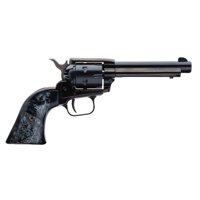 Heritage Rough Rider Revolver - Black | .22 LR | 4.75" Barrel | 6rd | Black Pearl Grips