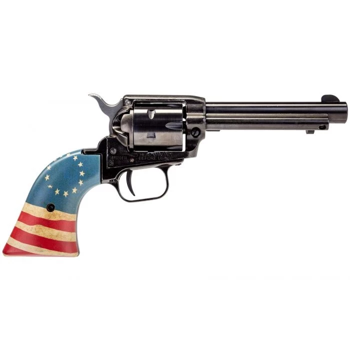 Heritage Rough Rider Revolver - Black | .22 LR | 4.75" Barrel | 6rd | Honor Betsy Ross Grips