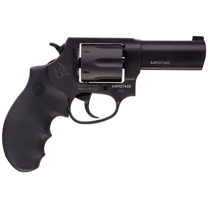 Taurus Defender 856 Revolver - Black | 38 Spl +P | 3" Barrel | 6rd | Hogue Rubber Grip | Front Night Sight